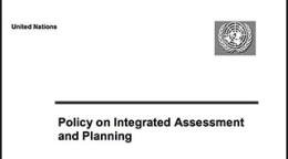 A report cover in black and white, with a UN logo and text.
