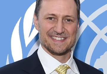 Official photo of the new appointed Resident Coordinator for Tunisia, Arnaud Peral.