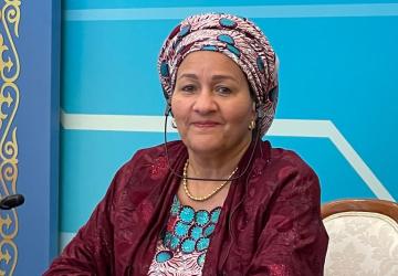 Under-Secretary-General Amina Mohammed met with local NGOs in Kazakhstan.