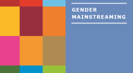 Cover to the Gender Mainstreaming Resource