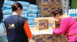 UNFPA and UN Women have distributed more than 1,300 dignity kits containing essential hygiene supplies such as soap and menstrual pads to women living in prisons and quarantine centres.