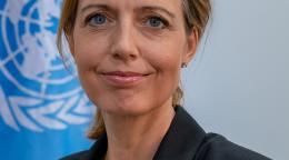 Official photo of the new appointed Resident Coordinator for Kazakhstan,Michaela Friberg.
