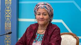 Under-Secretary-General Amina Mohammed met with local NGOs in Kazakhstan.