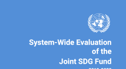 Portada de la publicación en azul de la ONU con el título y el logotipo de las Naciones Unidas en blanco.