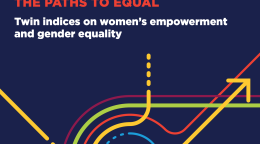 A report titled "THE PATHS TO EQUAL" about women's empowerment and gender equality