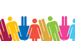 The cover of a UN publication on gender equality with icons of people in multiple colours