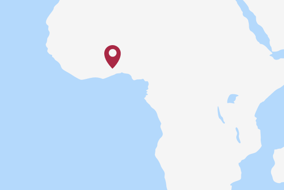 Map of Benin