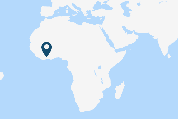 Map of Côte d’Ivoire