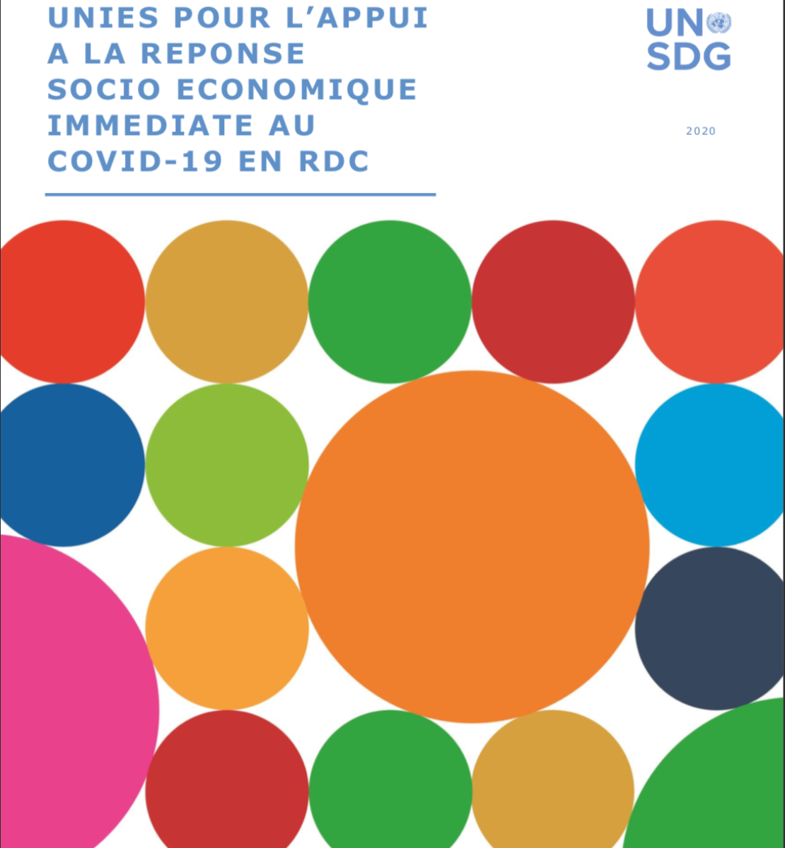 Cover shows the title in French against a white background with colourful circles underneath.