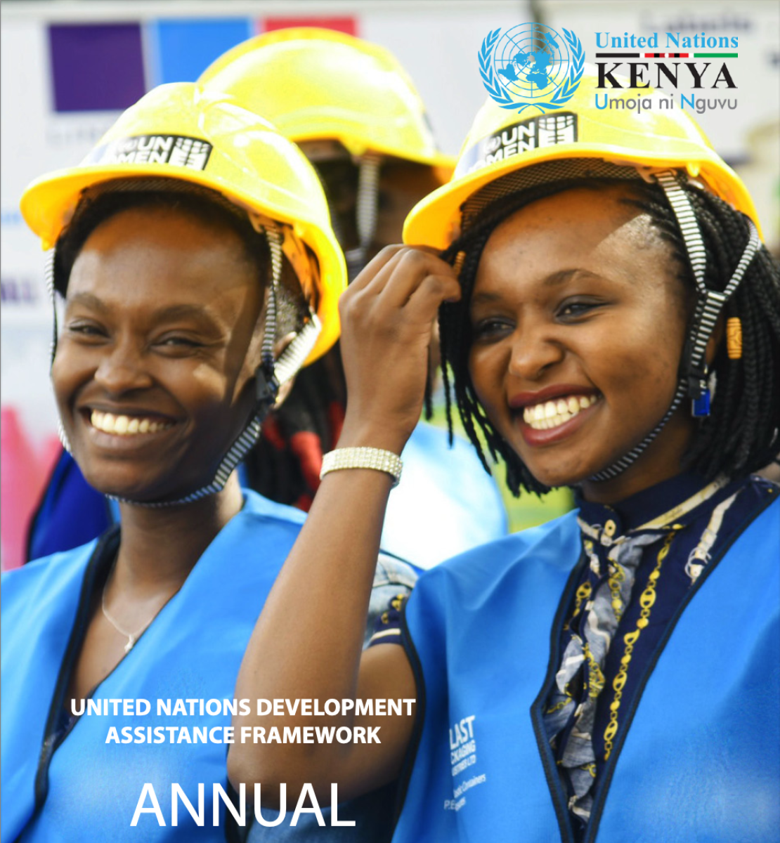 Publication cover featuring two young women wearing hard hats and safety vests smiling in the camera.