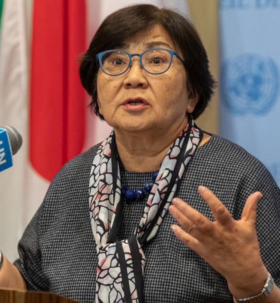 UN Photo/Rick Bajornas Roza Otunbayeva, Représentante spéciale du Secrétaire général et cheffe de la Mission d'assistance de l'ONU en Afghanistan