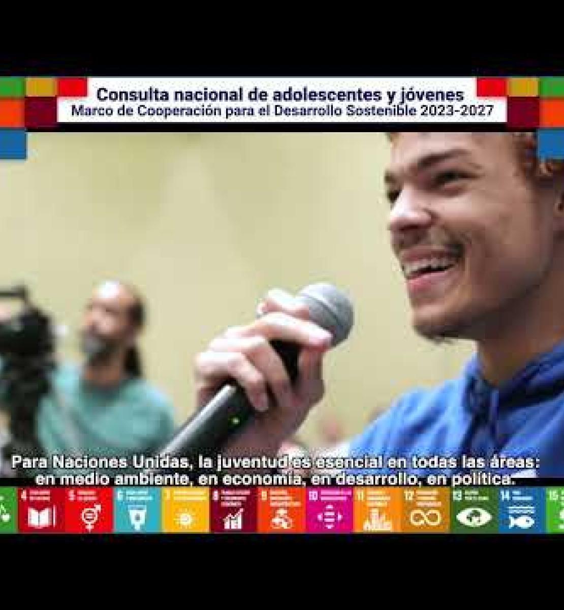 Jóvenes en República Dominicana hacen aportes vitales al Marco de Cooperación 2023-2027