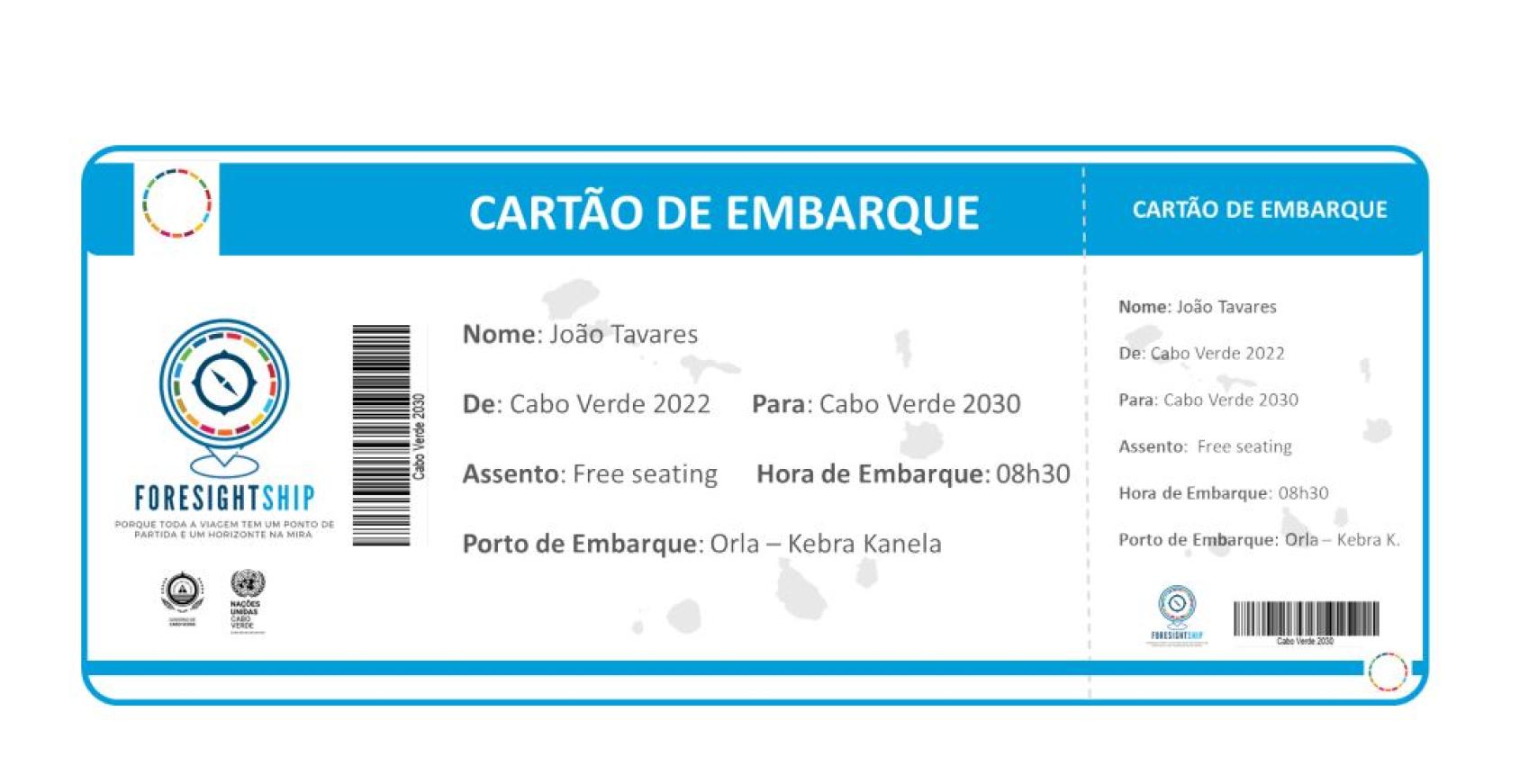 The mysterious boarding pass to a cruise into the future.