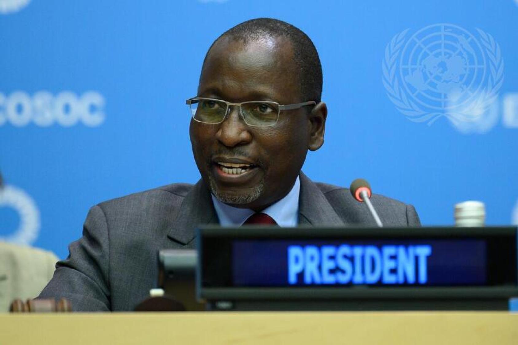 Collen Vixen Kelapile, President of the Economic and Social Council (ECOSOC), chairs the high-level segment of Economic and Social Council (ECOSOC) 2022 