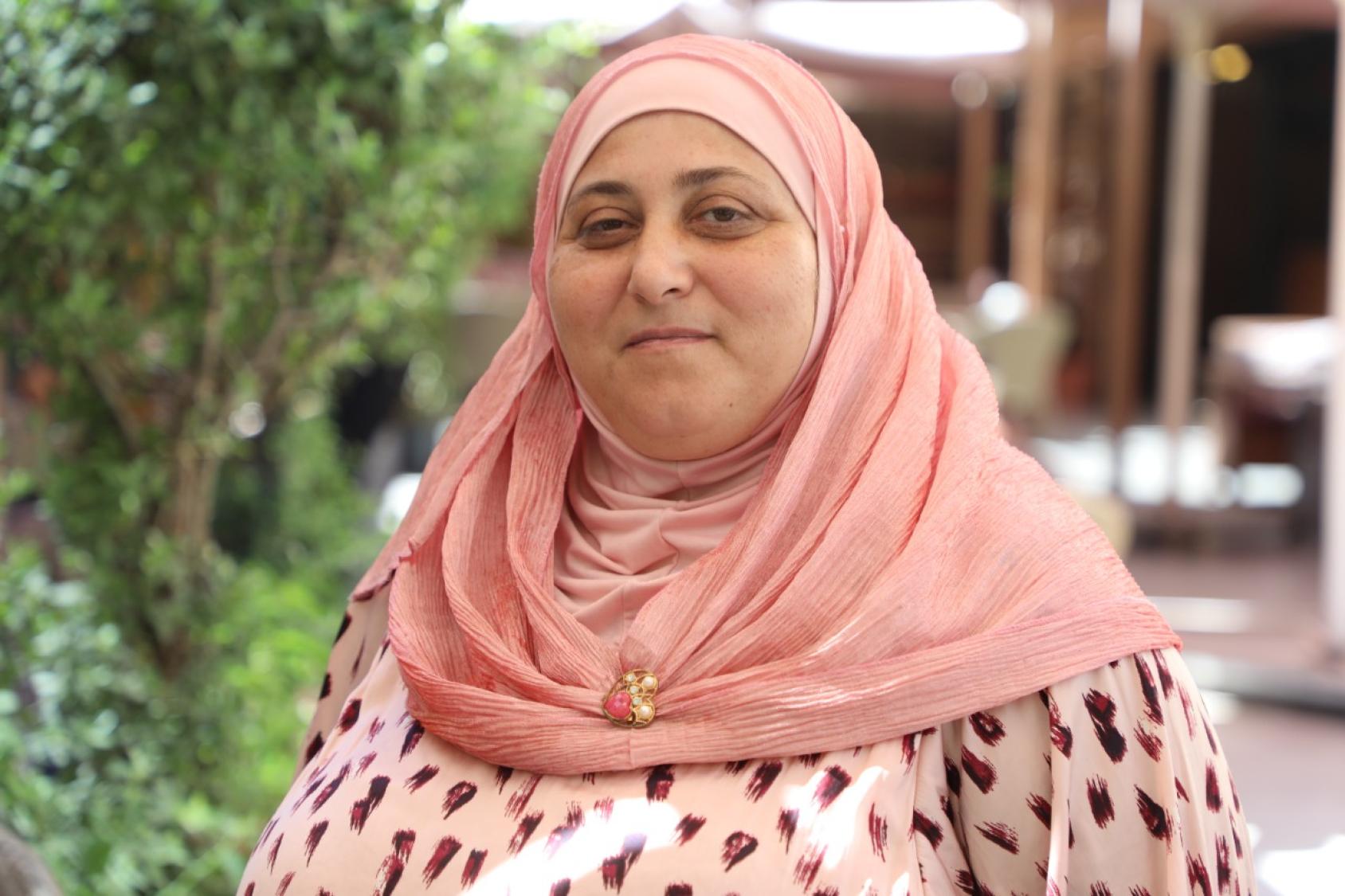 Ruba, a participant in the Creating Space for Women Peacebuilders implemented by UN Women, Lebanon.