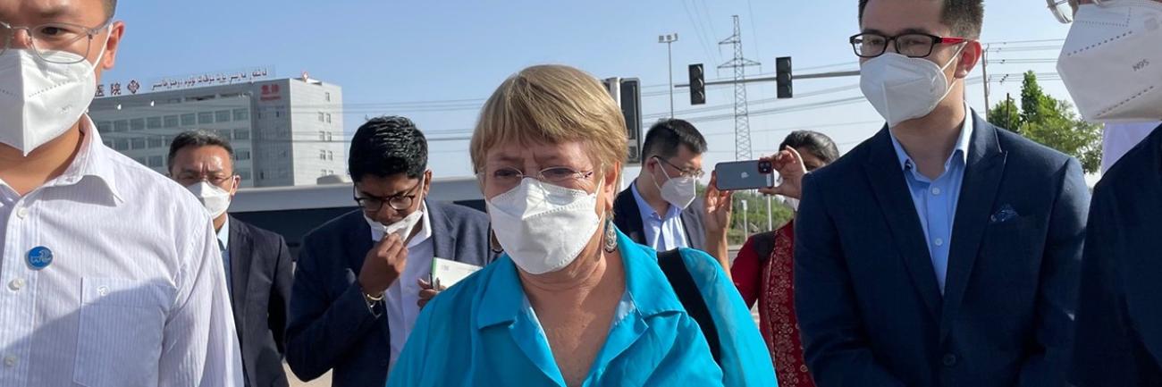 High Commissioner Michelle Bachelet during her visit to China, in Ürümqi, Xinjiang Uyghur Autonomous Region, China.