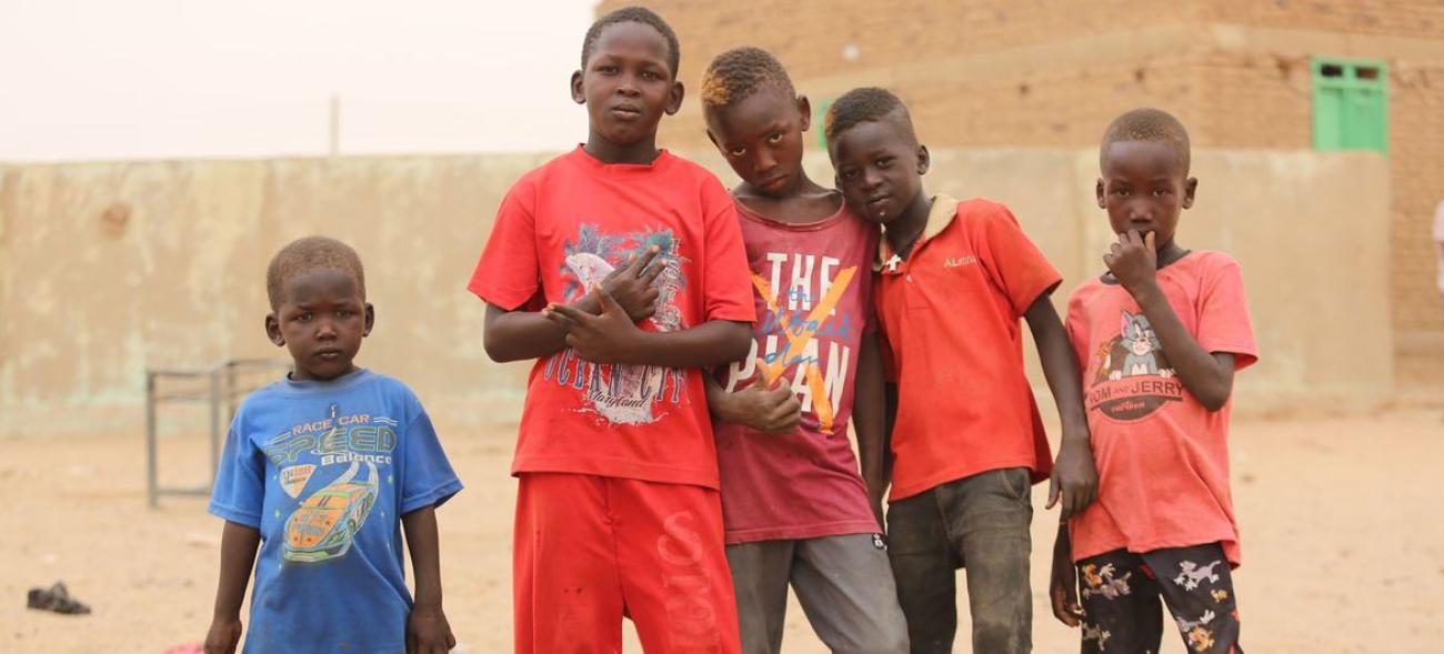 UNICEF/Abdulazeem Mohamed © | أطفال سودانيون نازحون في مدينة عطبرة السودانية