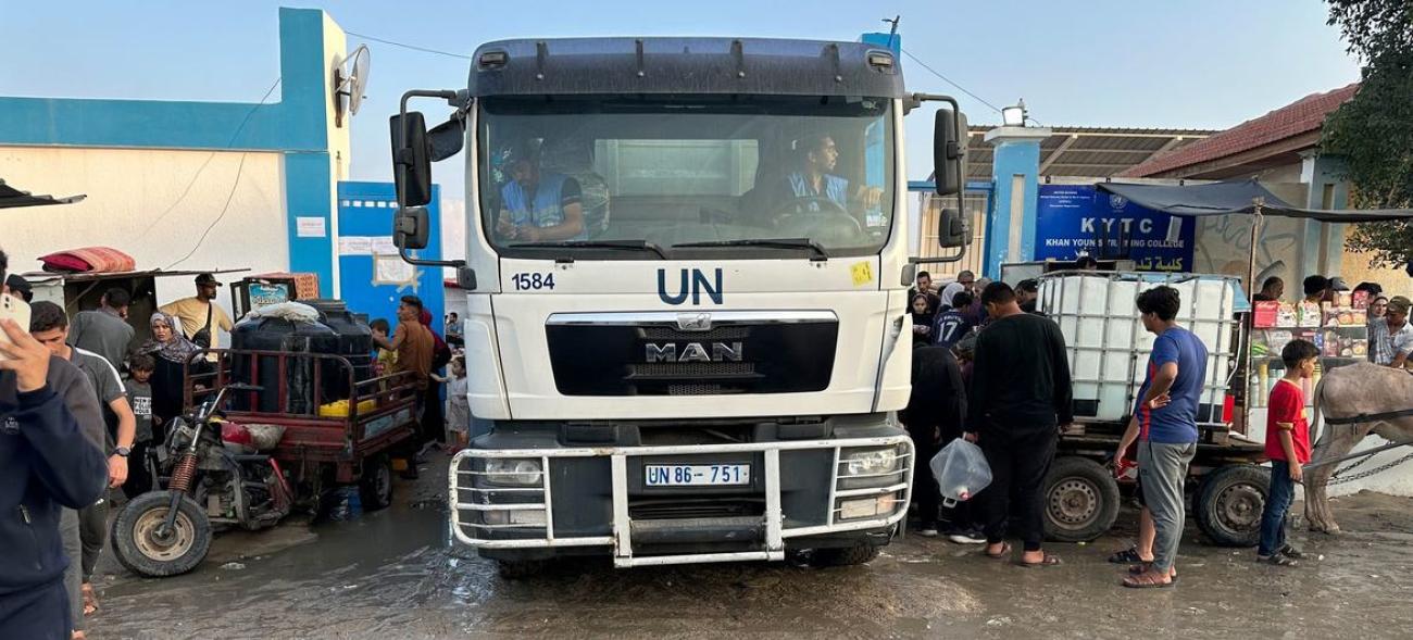 UN trucks bring fuel to Gaza 