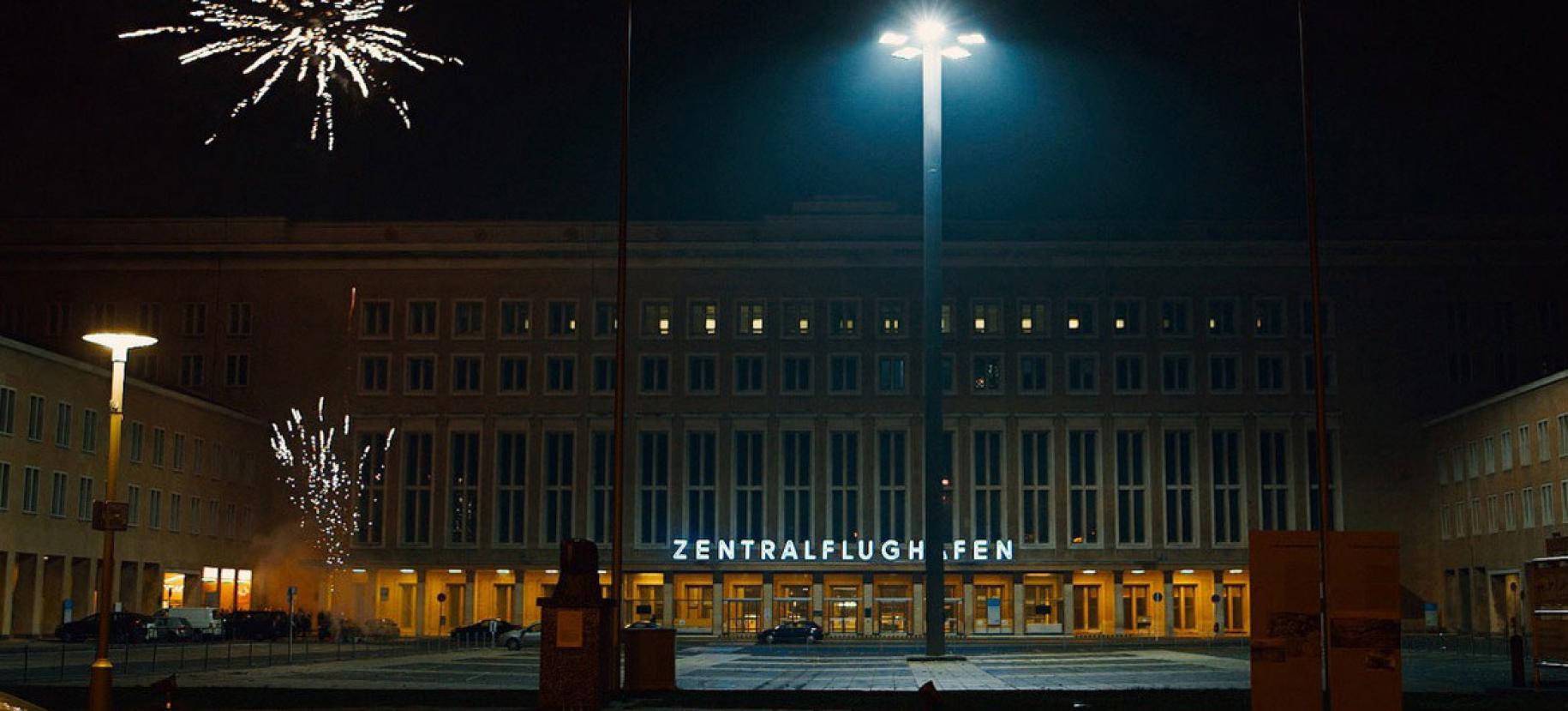 Entrance of Airport Tempelholf in Berlin.