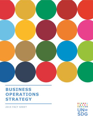 Cover photo of the publication titled Business Operations Strategy (BOS) 2.0 – Fact Sheet