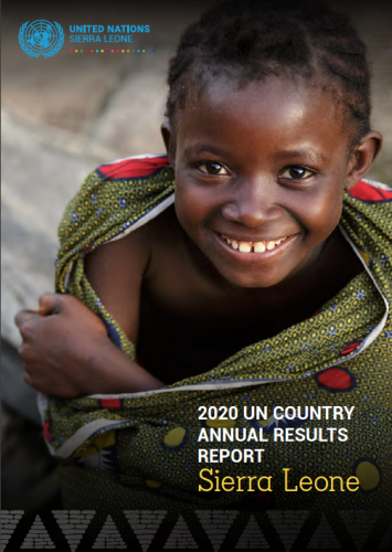 The cover shows a beautiful young girl wrapped in a colourful, mostly green fabric as she smiles up at the camera with the title of the report at the bottom right corner.