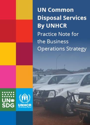 UN cars parked outdoors. Title of the Practice Note UN Common Disposable Services