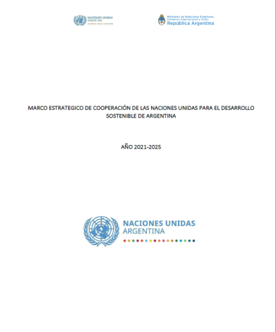This is a white document with UN logo and the government of Argentina logos to the top.  