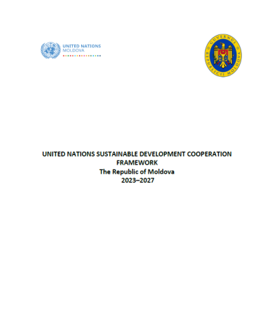 Se trata de un documento con fondo blanco y texto en negro. Los logos del equipo de las Naciones Unidas en el país y del gobierno aparecen en la parte superior.