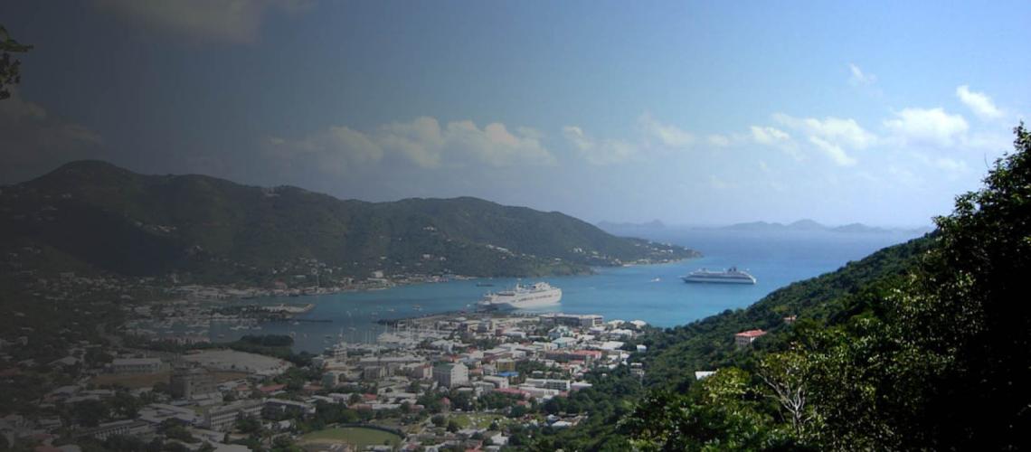 Landscape of the British Virgin Islands.